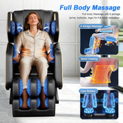 2026 full body heat massage chair 14 rollers 8 airbags bluetooth & phone speaker