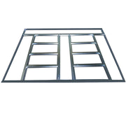 8FT x 8FT SHED Metal Apex Roof Outdoor Storage House Shed With Floor Foundation