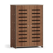 5 Tier Wooden Shoe Rack Storage Shelf Unit Cabinet Organiser Footwear Stand