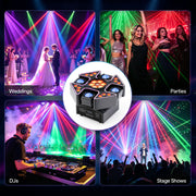 150W Moving Head Party Light Rotating Disco Ball Laser Beam Strobe with Remote