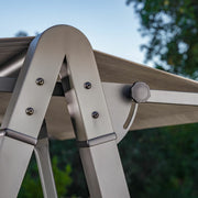 SunVilla Pine Knoll 2 Seat Garden Patio Swing Chair Canopy Aluminium Beige