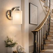 Minimalist Milk Glass Wall Light Lamp Body E27 Lamps Holder Wall Mounted Lights