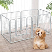 6 Panel Heavy Duty Pet Playpen Dog Puppy Exercise Fence Enclosure Indoor Outdoor