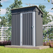 5x3 FT Metal Garden Shed, Ventilated Tool Storage, Weatherproof Lockable Unit UK