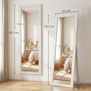 Full Length Mirror 37 x 157 cm Hanging and Freestanding Tall Mirror Refurbished