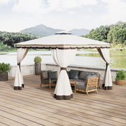 Aluminium Pergola Outdoor Garden Gazebos Summer Gazebo Large Canopy Patio Awning