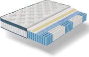 Double Mattress 135cm x190cm, 25cm Deep Memory Foam & Pocket Spring Mattress
