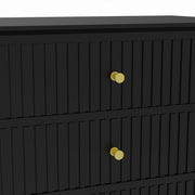 3 Drawer Chest of Drawers - Hales Black Range