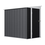 4ft x 6ft Lean to Garden Shed Metal Steel Outdoor Storage Shed Small Tool House