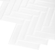 10-Pack White & Grey Self-Adhesive 3D Wall Tile Stickers Waterproof Peel