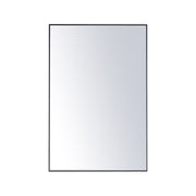 Black Frame Rectangle Mirror 40 x 60 cm Home Bathroom Wall Mounted Vanity Decor