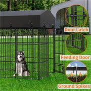 Extral Large Dog Crate House Heavy Duty Pet Enclosure Secure Wire Playpen Fence