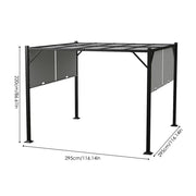 Outdoor Pergola Garden Awning Gazebo Canopy Party Barbecue Shelter Furniture