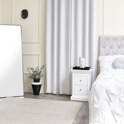 White 2 Drawer Bedside Table storage bedroom furniture side table
