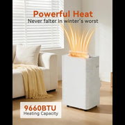 12000-12999 BTU Portable Air Conditioner w/ Heat Wi-Fi App Remote RRP £989