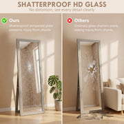 Full Length Mirror 37 x 157 cm Hanging and Freestanding Tall Mirror Refurbished