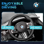 AIYAPLAY 12V BMW M4 Licensed Kids Electric Car w/ Remote, Suspension, Black