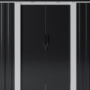6x8 FT Outdoor Metal Storage Shed Garden Tool House Organizer Lockable Door