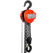 2 Ton 2000Kg Chain Block & Tackle Engine Lifting Hoist Pulley 3M Cable