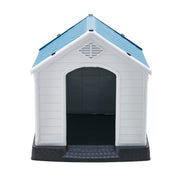 Dog Pet Kennel House Plastic Outdoor Weatherproof Durable Animal Winter Shelter