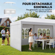 6m x 3m Garden Gazebo Marquee Canopy Party Tent Canopy Patio White