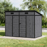 8x4ft Outdoor Large Shed Plastic Garden Tools Bike Storage Shed House SlopedRoof
