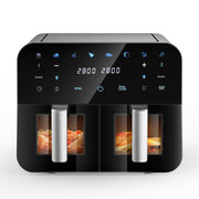 Air Fryer 9L Dual Basket 8 Program for Oil Free & Low Fat Healthy Cooking 2400W