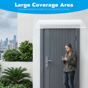 Door Canopy Awning Shelter Front Back Porch Outdoor Shade Patio Roof Rain Cover