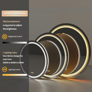 80cm Round LED Dimmable Bathroom Mirror Make Up Light Up Touch Sensor Wall Mount