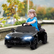 AIYAPLAY 12V BMW M4 Licensed Kids Electric Car w/ Remote, Suspension, Black