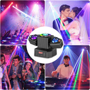 105W Moving Head Party Light Rotating Disco Ball Laser Beam Strobe Remote DMX