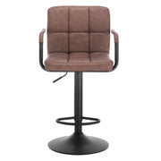 WOLTU 2X Bar Stools Chairs Breakfast Stools Kitchen PU Leather Adjustable Swivel