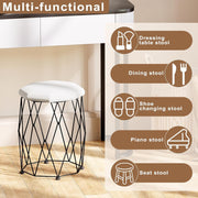 Dressing Table with LED Lights Mirror Stool 5 Drawers Vanity Makeup Desk Set
