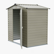 4 X 6FT Metal Garden Shed Glitter Finish Outdoor Storage Tool House Apex Roof