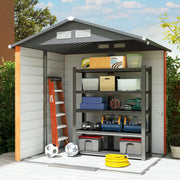 6.5x5.2ft Garden Shed Tools Equipments Storage Sliding Door House Hut Shelter