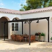 Pergola Kit Gazebo with UPF 50+ and Waterproof Polycarbonate Roof
