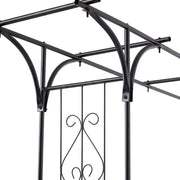 2M Garden Arch Metal Archway Gate Rose Vine Plants Climbing Trellis Heavy Duty