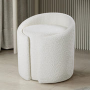 Dressing Table Stool Round Foot Stool Ottoman Bedroom Vanity Makeup Desk Chair