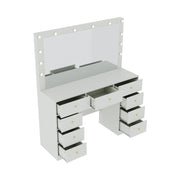 Dressing Table With Drawers Mirror Stool Set Makeup Desk Vanity Table Bedroom