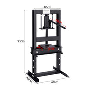 Hydraulic Shop Press Black 6 Ton Heavy Industrial Workshop Garage Floor Standing
