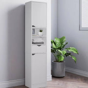 Slimline Freestanding Bathroom Tallboy – White Tall Storage Cabinet