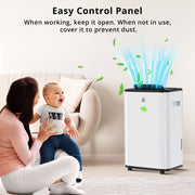 30L/Day Dehumidifier Energy Efficient Automatic Humidity Sensor Quiet for Home