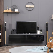 Floating TV Unit Stand, Wall Mount Media Console with Storage Cabinet
