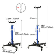 Transmission Jack 0.5T HeavyDuty Hydraulic Gearbox Auto Part Lifter Hoist Stand