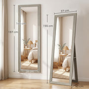 Full Length Mirror 37 x 157 cm Hanging and Freestanding Tall Mirror Refurbished
