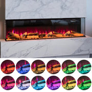 Electric Media Fire 50 inch Insert LED Fireplace Panoramic Decorative Heater