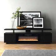 70inch TV Stand Cabinet With Electric Fireplace Unit With LED 12Colour Furniture