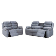 Roma | Grey, Dark Grey | Linen Recliner Sofa 3, 2, 1 Seater | Sofa