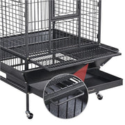 African Grey Cage Large Open Playtop Parrot Bird Cage for Cockatiels with Stand