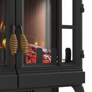 2000W Electric Fireplace Realistic Log Burning Flame Effect Stove Fire Heater UK
